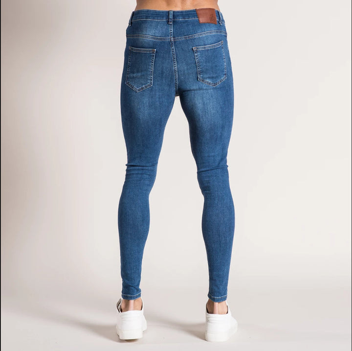 Herrer Tætsiddende Ripped Jeans med høj talje Stilla