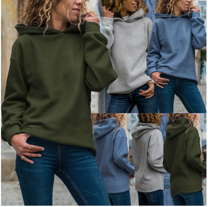Dame hætte sweatshirt lavet af blød og åndbar bomuld Stilla
