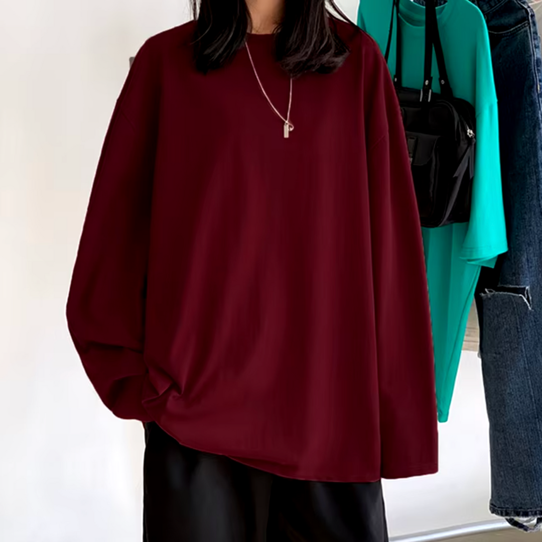 Stilla | Langærmet T-shirt i bomuld