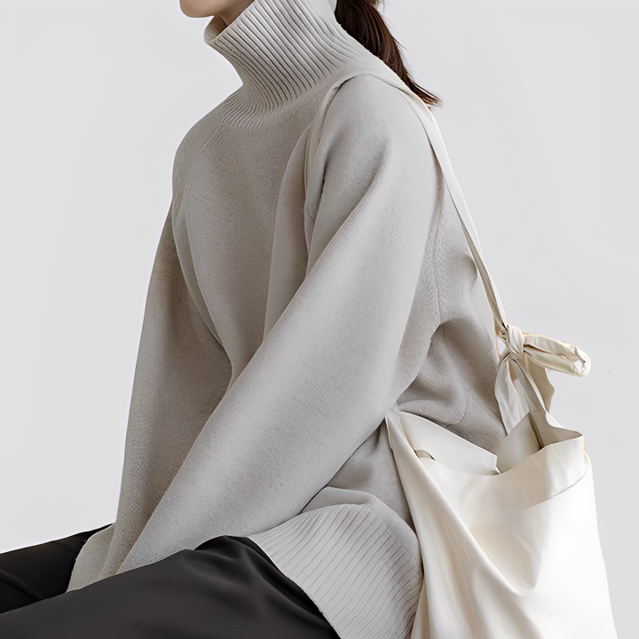 Stilla | Enkel, Oversized Rullekravesweater til Damer
