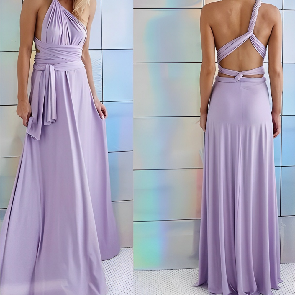 Skovae | Elegant Dame Infinity Kjole Smart Wrap Sommerkjole