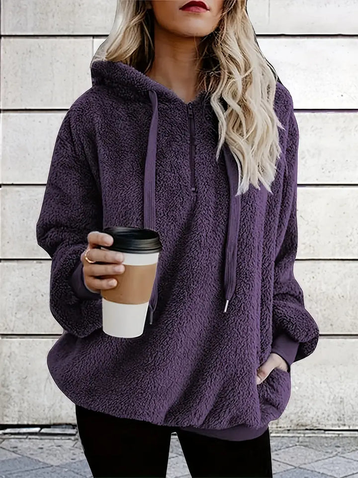 Stilla | Behagelig Og Løs Fleece-sweater Med Lange Ærmer