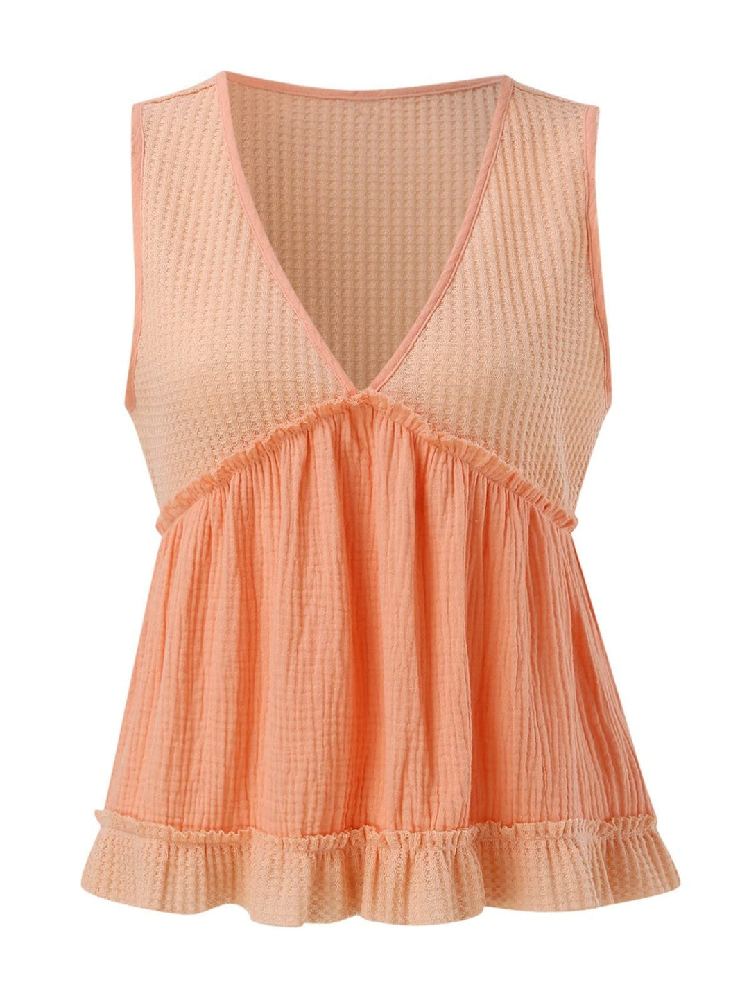 Stilla | Strik Frill V-Hals Tank
