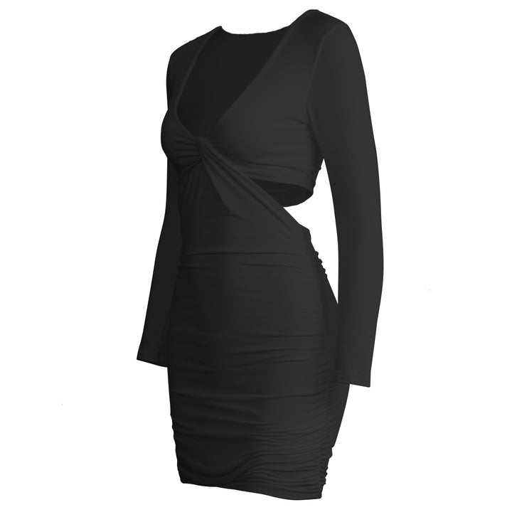 Dame Cut-Out Minikjole med langærmet og raffineret design Stilla