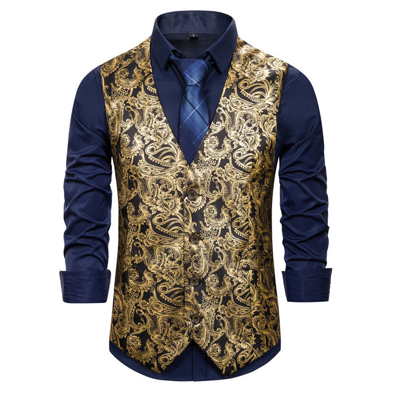 Herrer Elegant Jacquard-Vest Stilla