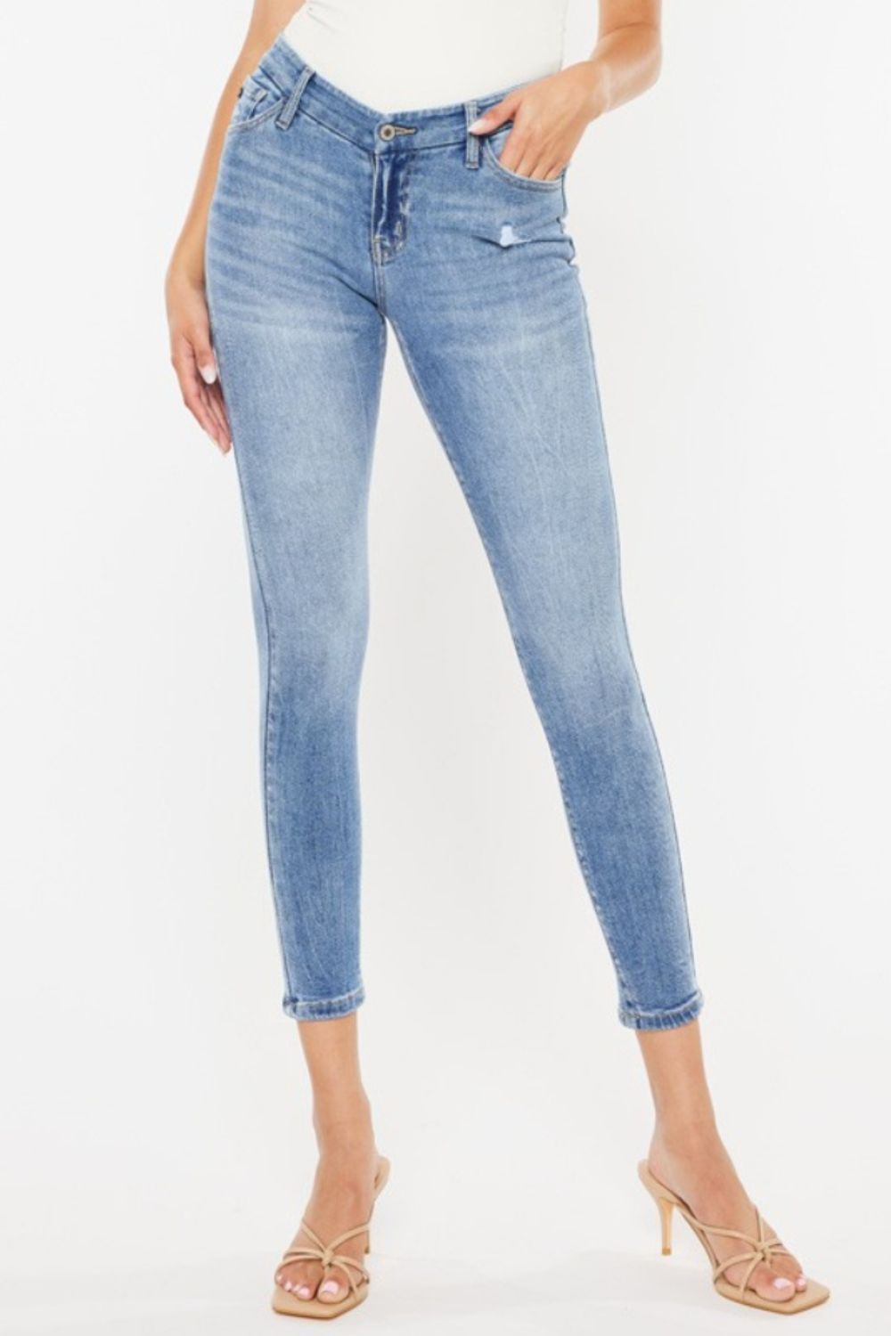 Stilla | Højtaljede kattevipper skinny jeans