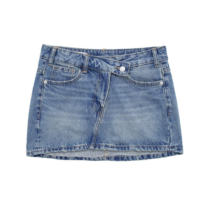 Skovae | Sommer Kvinder Lav Talje Alt Passende Jeans Mini Nederdel