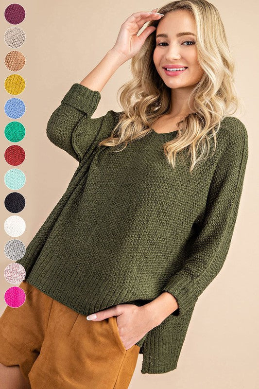 Stilla | Hals Strik Sweatshirt