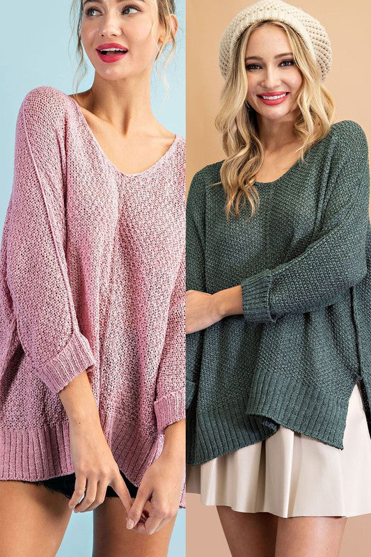 Stilla | Hals Strik Sweatshirt