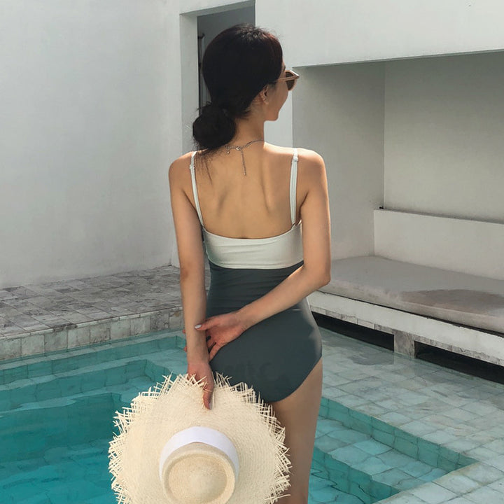 Dame højtaljet bikini med knudedetail Skovae