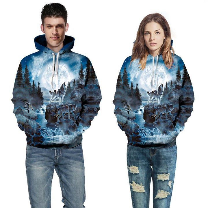 Unisex hættetrøje med juledesign Stilla