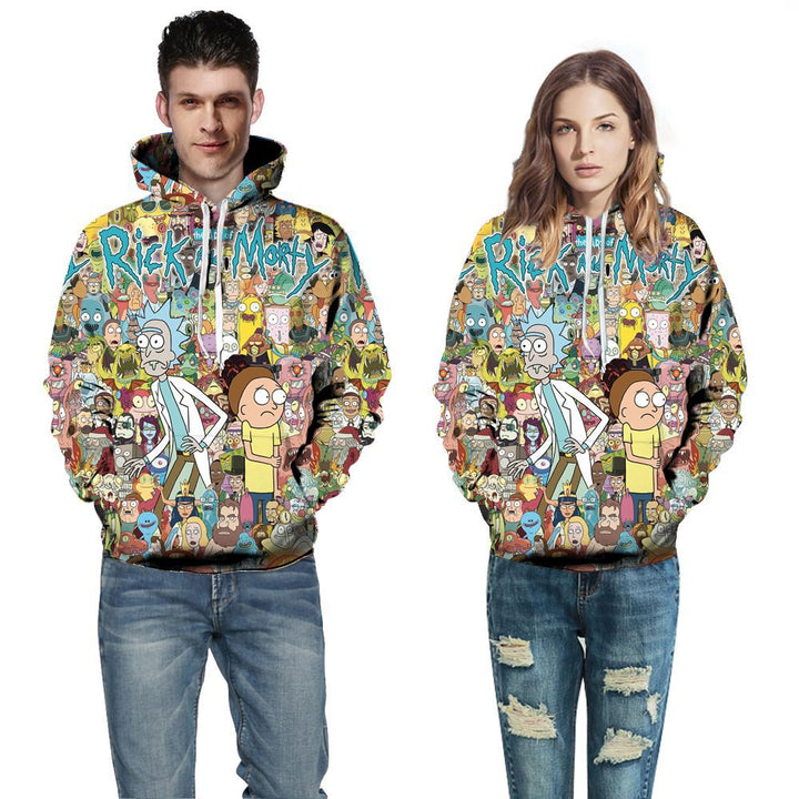 Unisex Hættetrøje med unik Wolf motiv og høj kvalitet stof Stilla