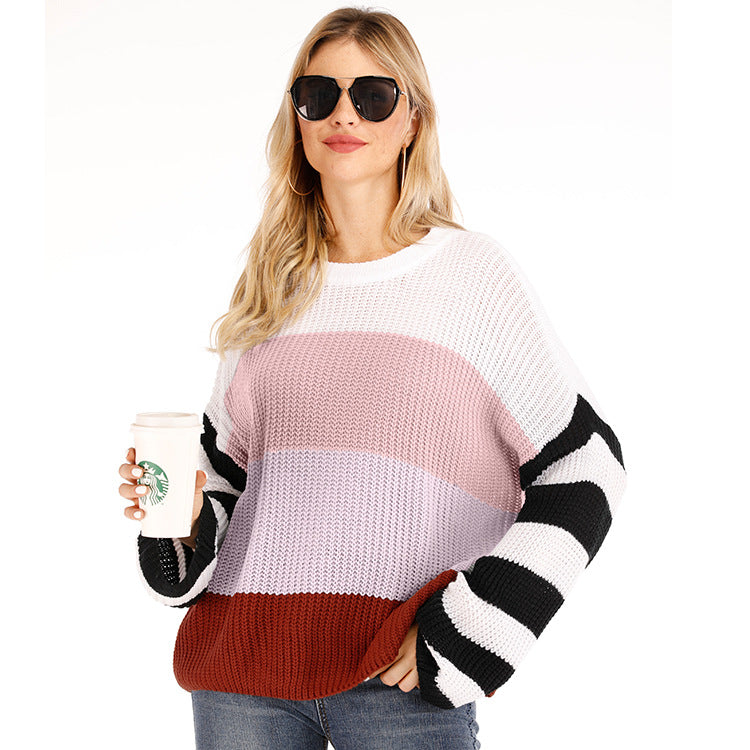 Dame afslappet strikbluse Stilla