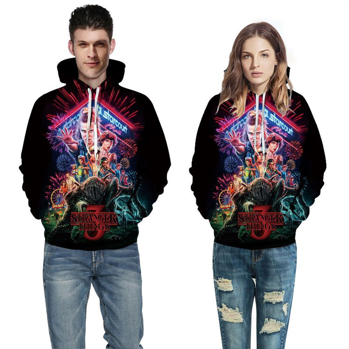 Unisex Hættetrøje med unik Wolf motiv og høj kvalitet stof Stilla