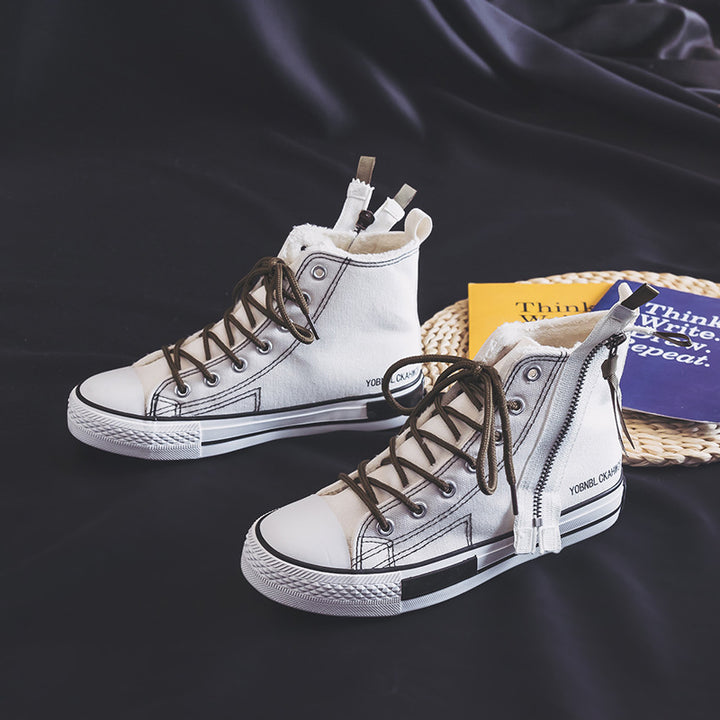 Dame Høje Sneakers i urban stil med sidelås Stilla