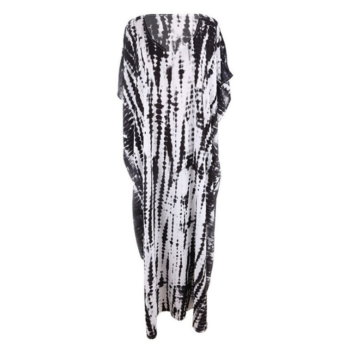 Dame Strandkaftan med eksklusiv batik-optik og bred snit Stilla
