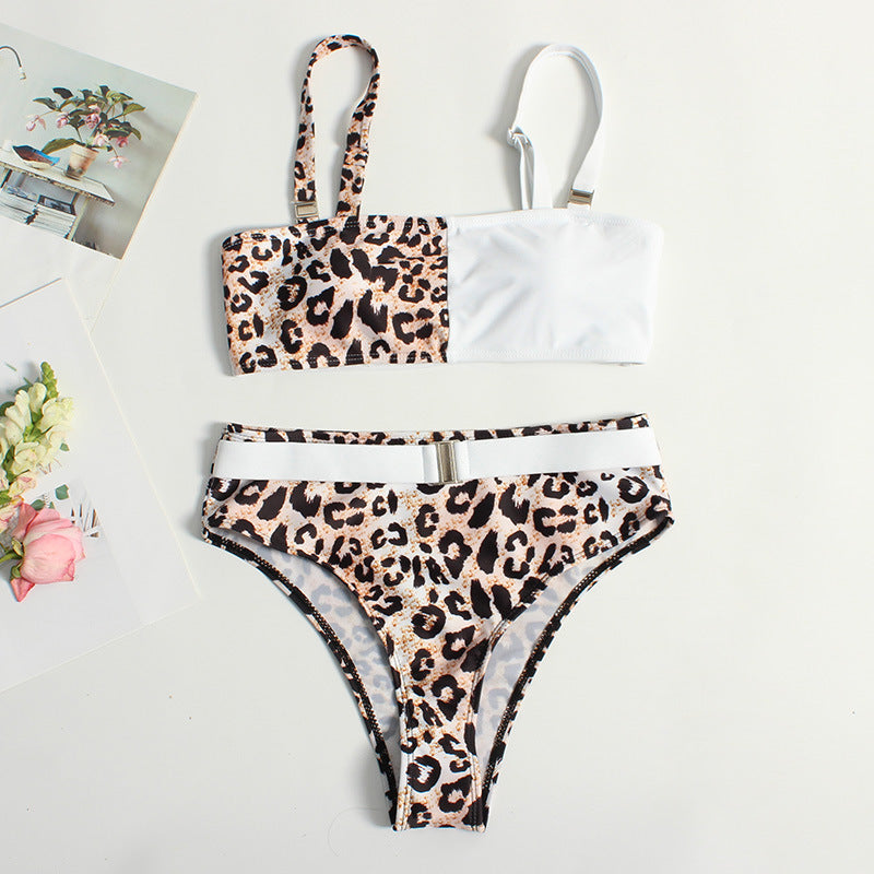Dame Trendy Leo-mønster Bikini Skovae