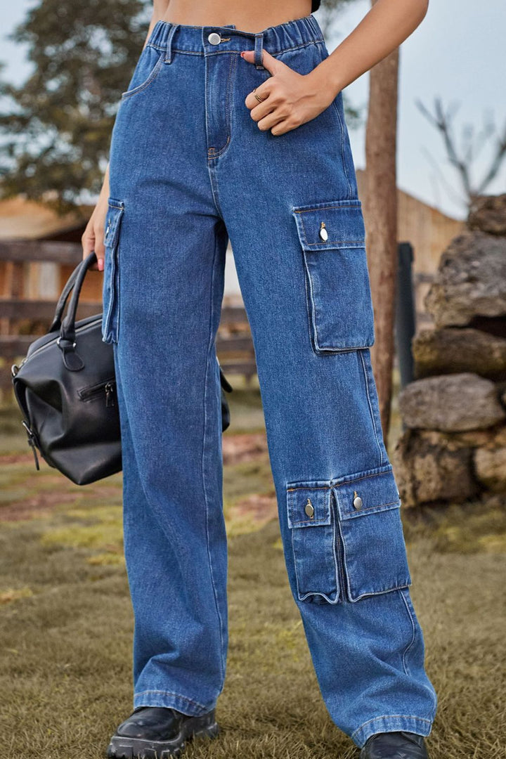 Stilla | Fit Lange Jeans Med Lommer