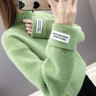 Femme Chunky Strikpullover med ribbet udskæring Stilla
