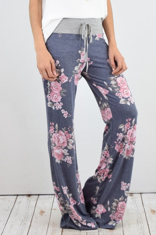 Stilla | Floral Bred Benet Bukser