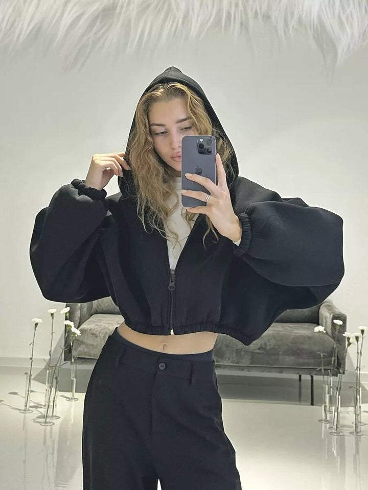 Stilla | Casual, Letvægts, Kort Sports Hoodie Jakke