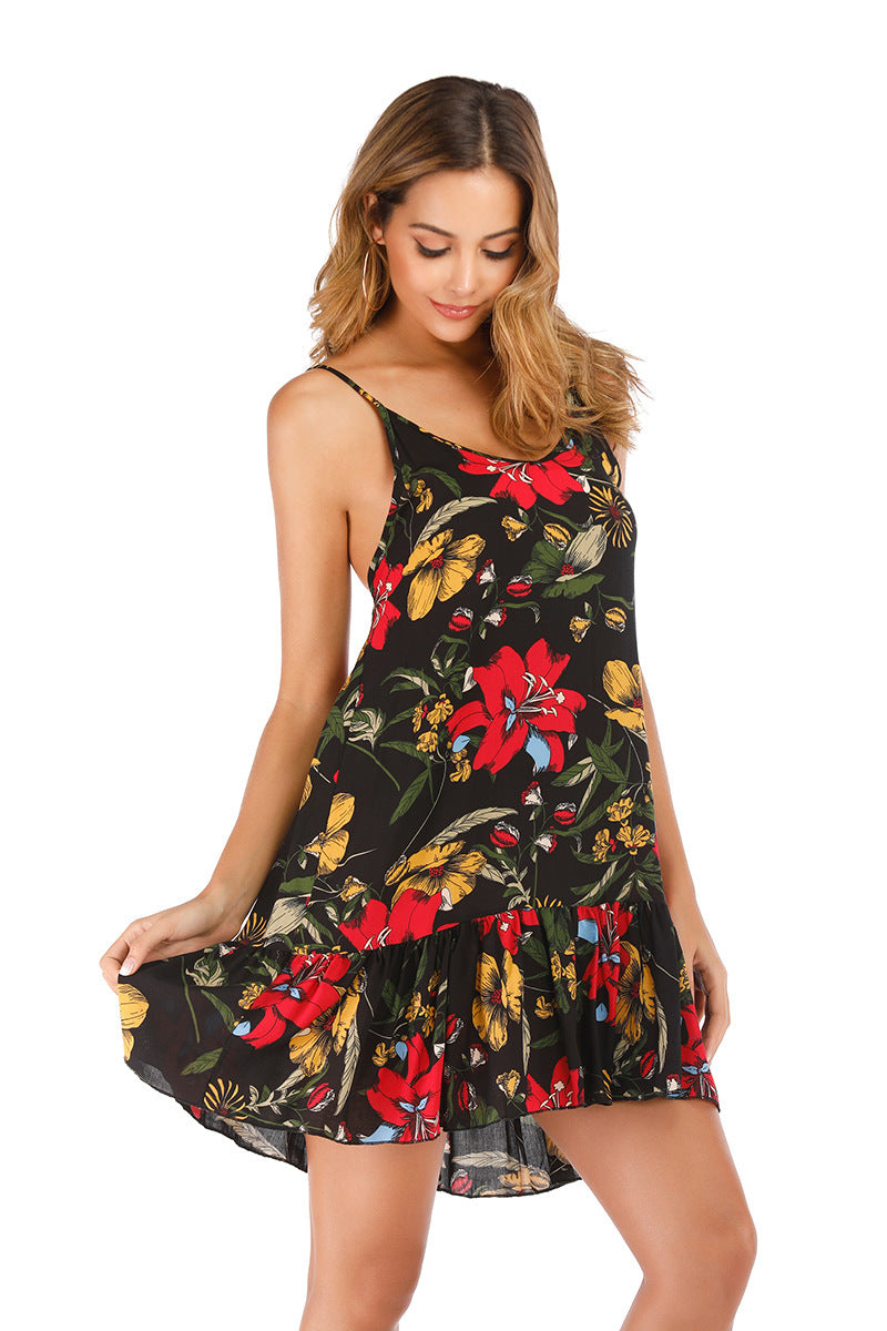 Dame Blomster Sommerkjole Stilla