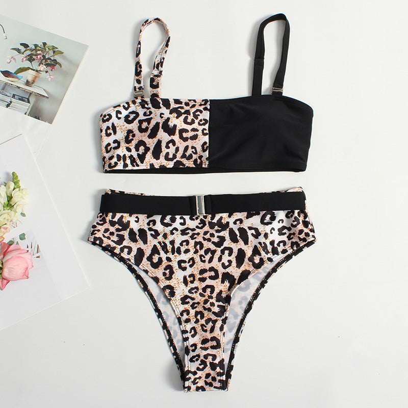 Dame Trendy Leo-mønster Bikini Skovae