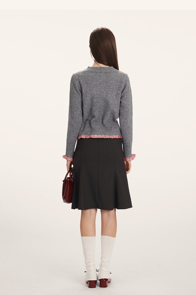 Stilla | Slim-Fit Strik Cardigan med Indsats Design