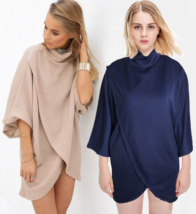 Dame alsidig oversized tunika-kjole Stilla