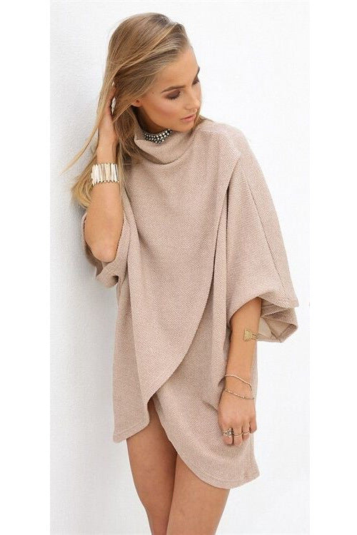 Dame alsidig oversized tunika-kjole Stilla