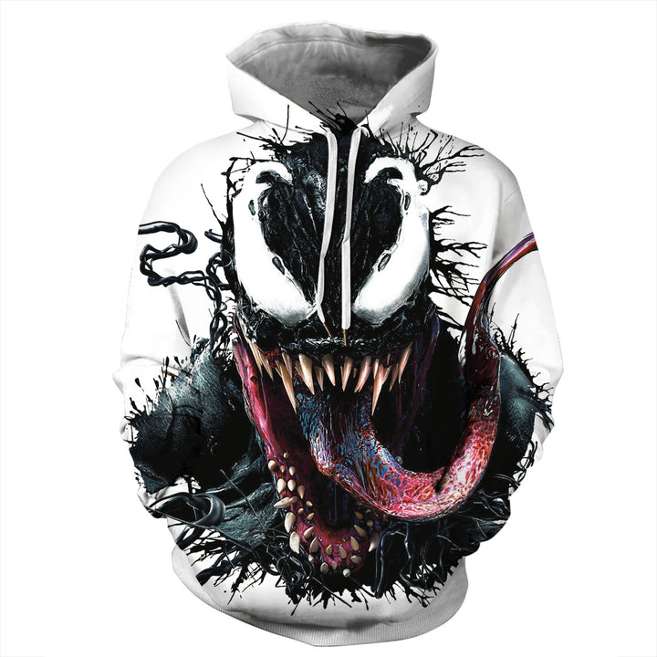 Dame hoodie med unikt symbiose-motiv Stilla