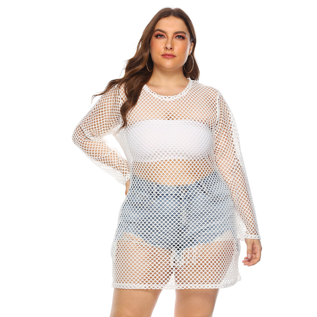 Dame transparent net strandkjole Skovae