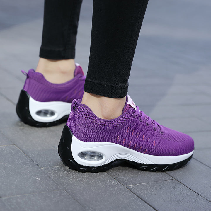 Dame nan urbane komfort sneakers med synlig luftdæmpning og sømløst mesh-overdel Skovae
