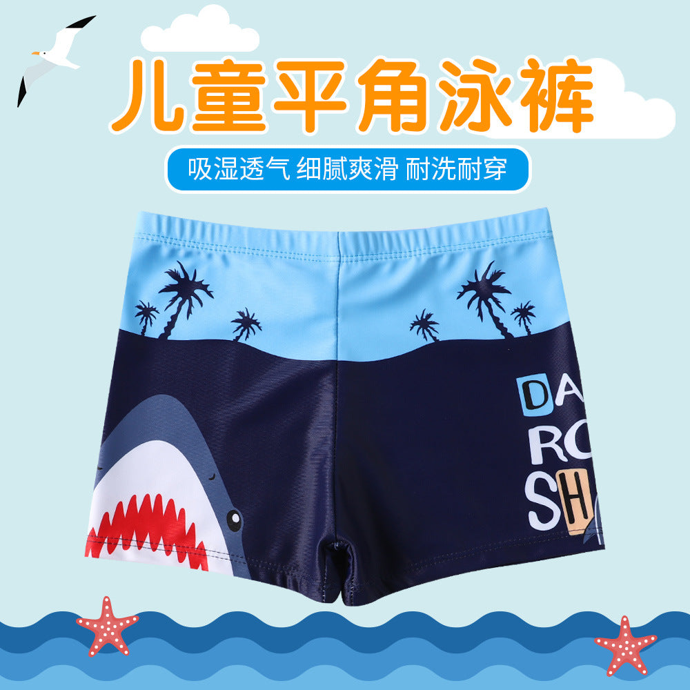 Drengernes bad shorts med maritimt motiv Skovae