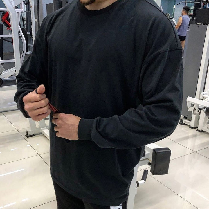 Herre Sporty Langærmet T-shirt lavet af åndbart bomuld Stilla