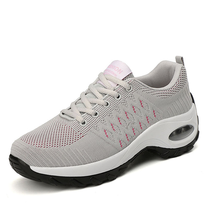 Dame nan urbane komfort sneakers med synlig luftdæmpning og sømløst mesh-overdel Skovae