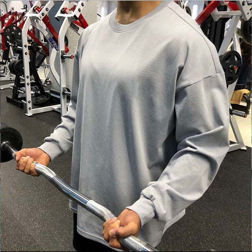 Herre Sporty Langærmet T-shirt lavet af åndbart bomuld Stilla