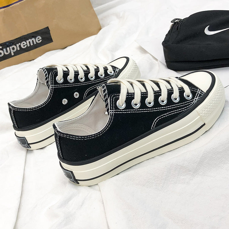 Dame fritids-sneakers i klassisk canvas-design med komfortabel dæmpning Stilla
