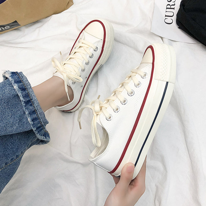 Dame fritids-sneakers i klassisk canvas-design med komfortabel dæmpning Stilla