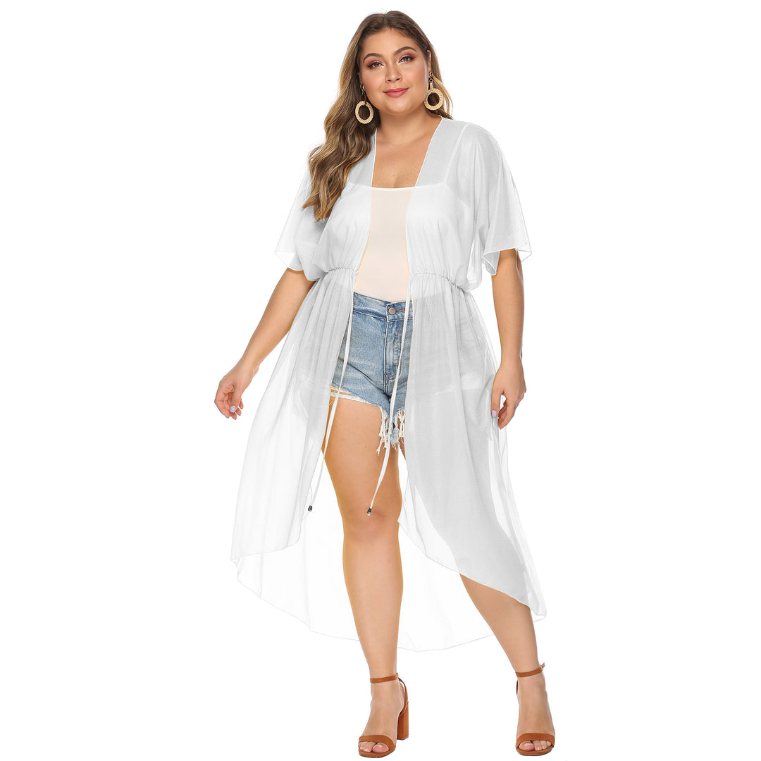 Dame elegant transparent strandkimono Skovae