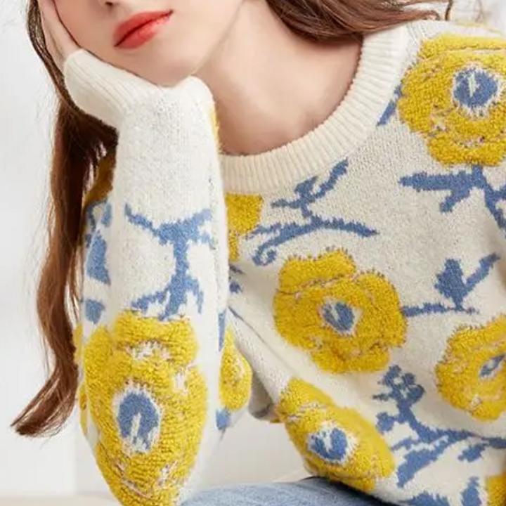 Stilla | Floral Blomst Sweater