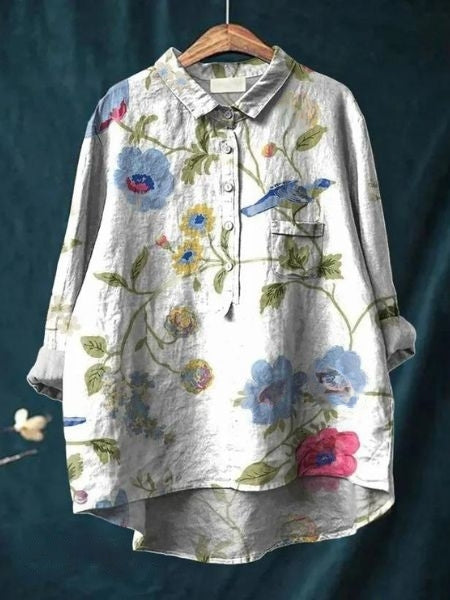 Skovae | Elegant og Alsidig Blomsterbluse