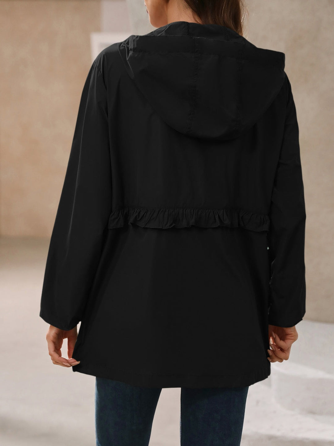 Stilla | Vandtæt Windbreaker Med Lange Ærmer og Hætte