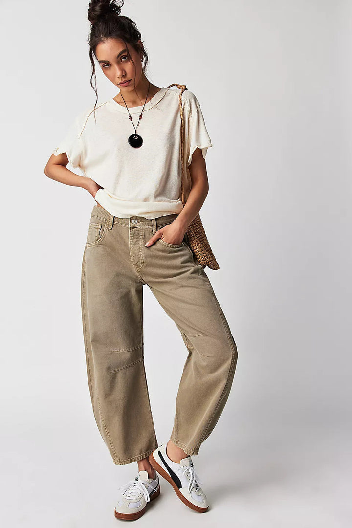 Stilla | Mid|Rise Barrel Jeans