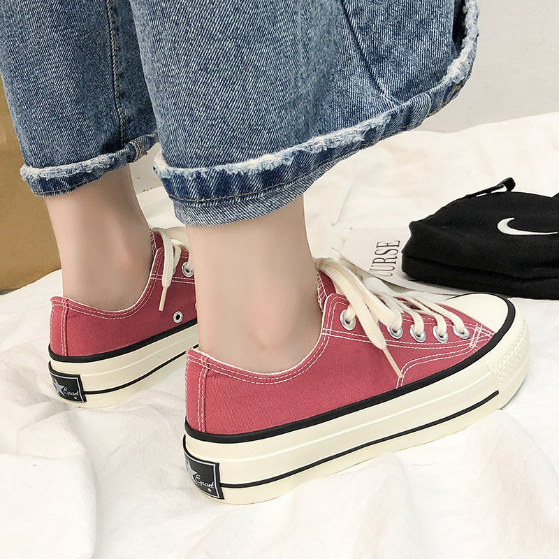 Dame fritids-sneakers i klassisk canvas-design med komfortabel dæmpning Stilla
