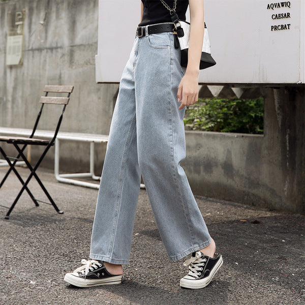 Damer Bred Skåret Denim Bukser Stilla