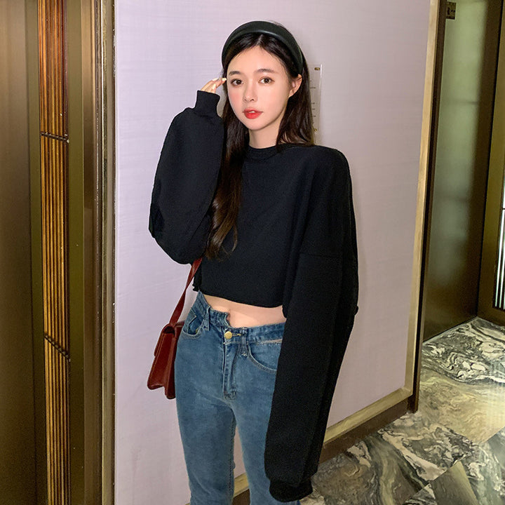 Dames afslappet cropped sweatshirt med en bred pasform Stilla