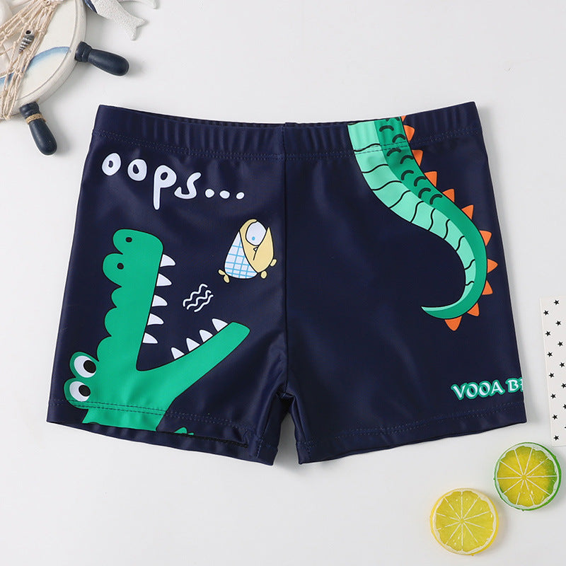Drengernes bad shorts med maritimt motiv Skovae
