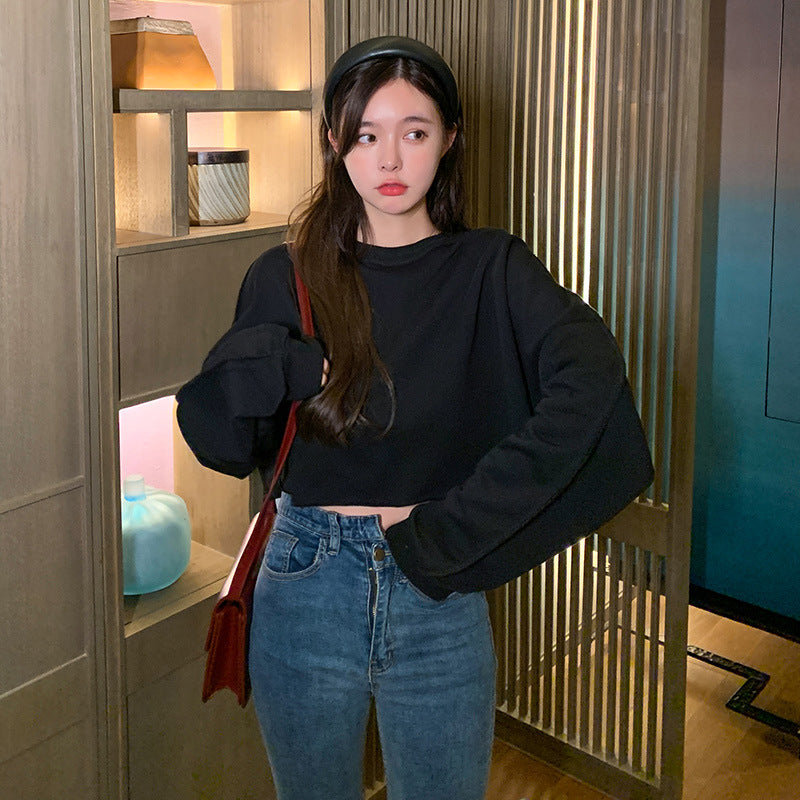 Dames afslappet cropped sweatshirt med en bred pasform Stilla