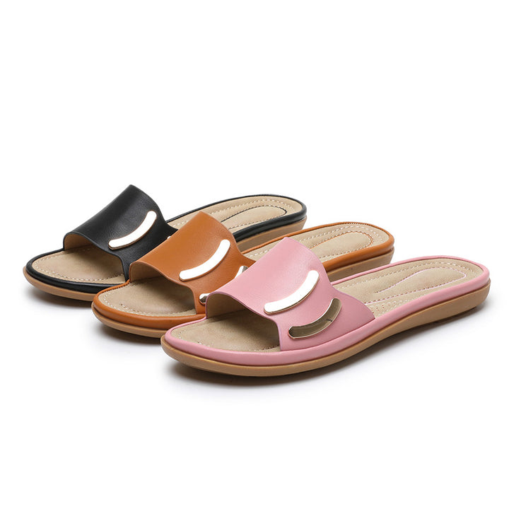 Dame komfortable sandaler med fashionable accenter Stilla